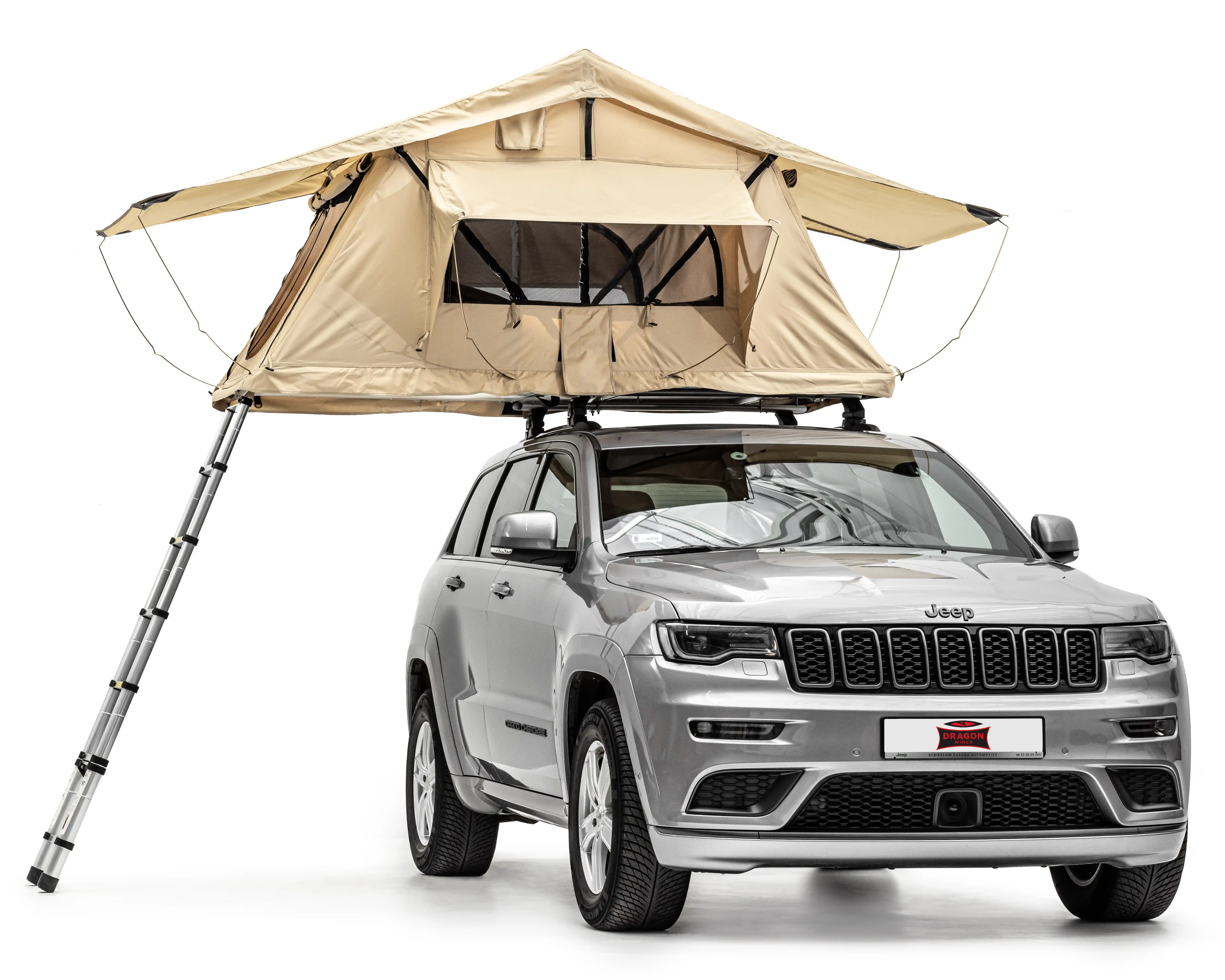 Taktelt Dragon 2.4 x 1.2 m – lett taktent for SUV, pickup, varebil og personbil 56 kg – bilde 5