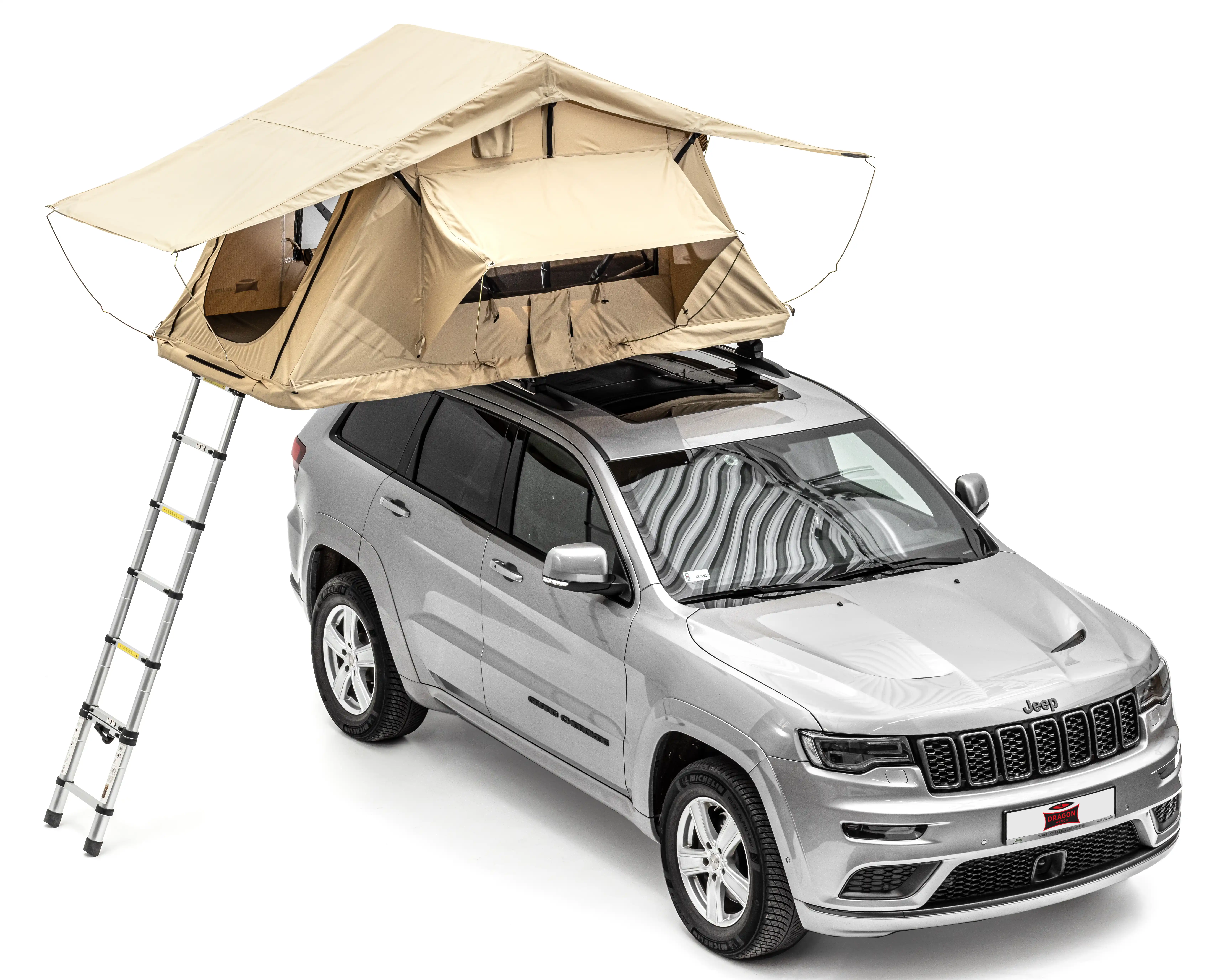 Taktelt Dragon 2.4 x 1.2 m – lett taktent for SUV, pickup, varebil og personbil 56 kg – bilde 7