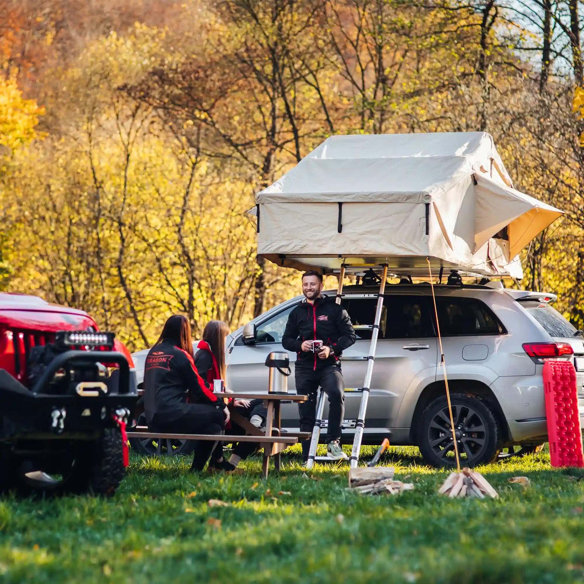 Taktelt Dragon med fortelt for SUV, pickup, varebil og personbil 69 kg – bilde 11