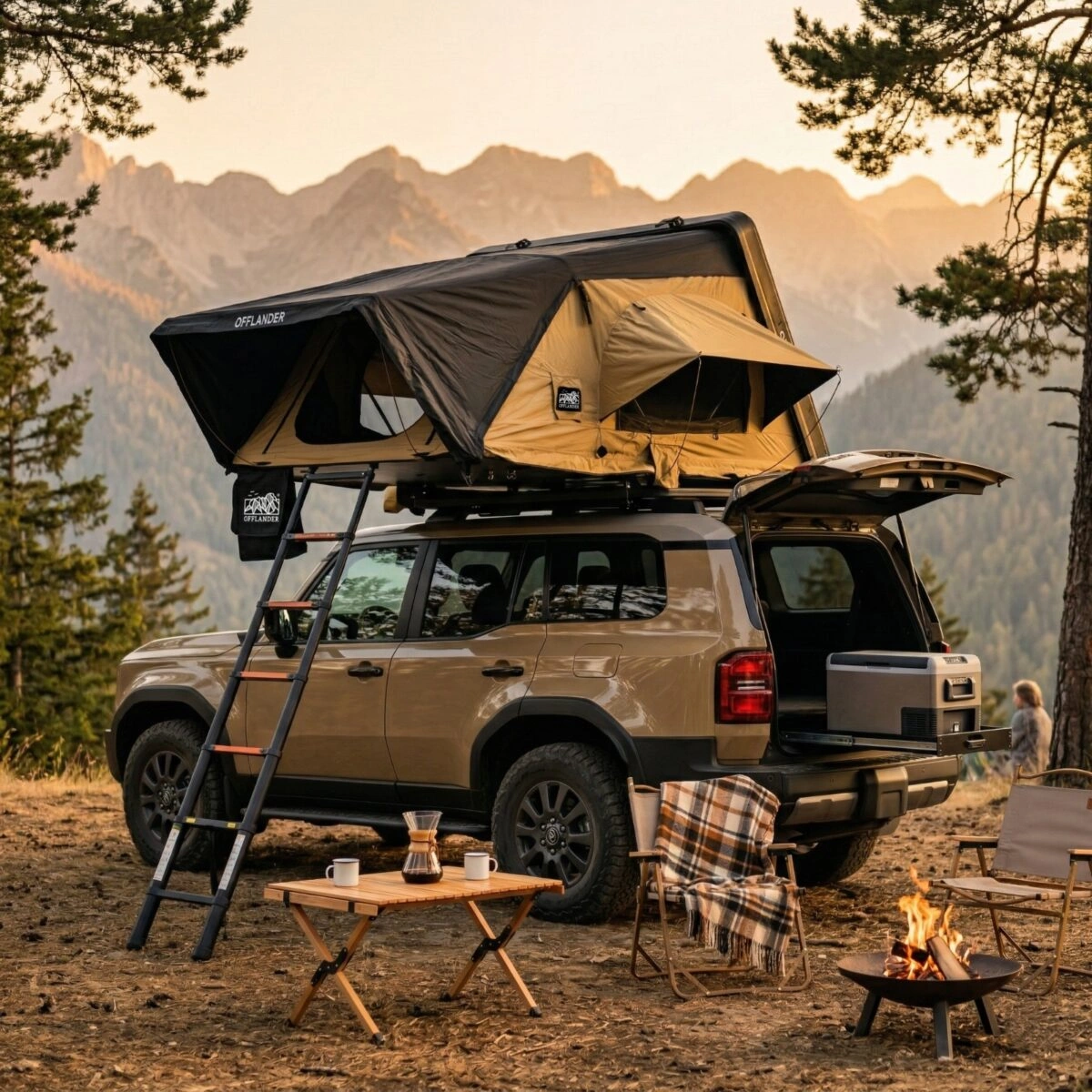 Taktelt Offlander Fold 2 Sand │ Hard shell - Hardtop - 2 personer – bilde 5