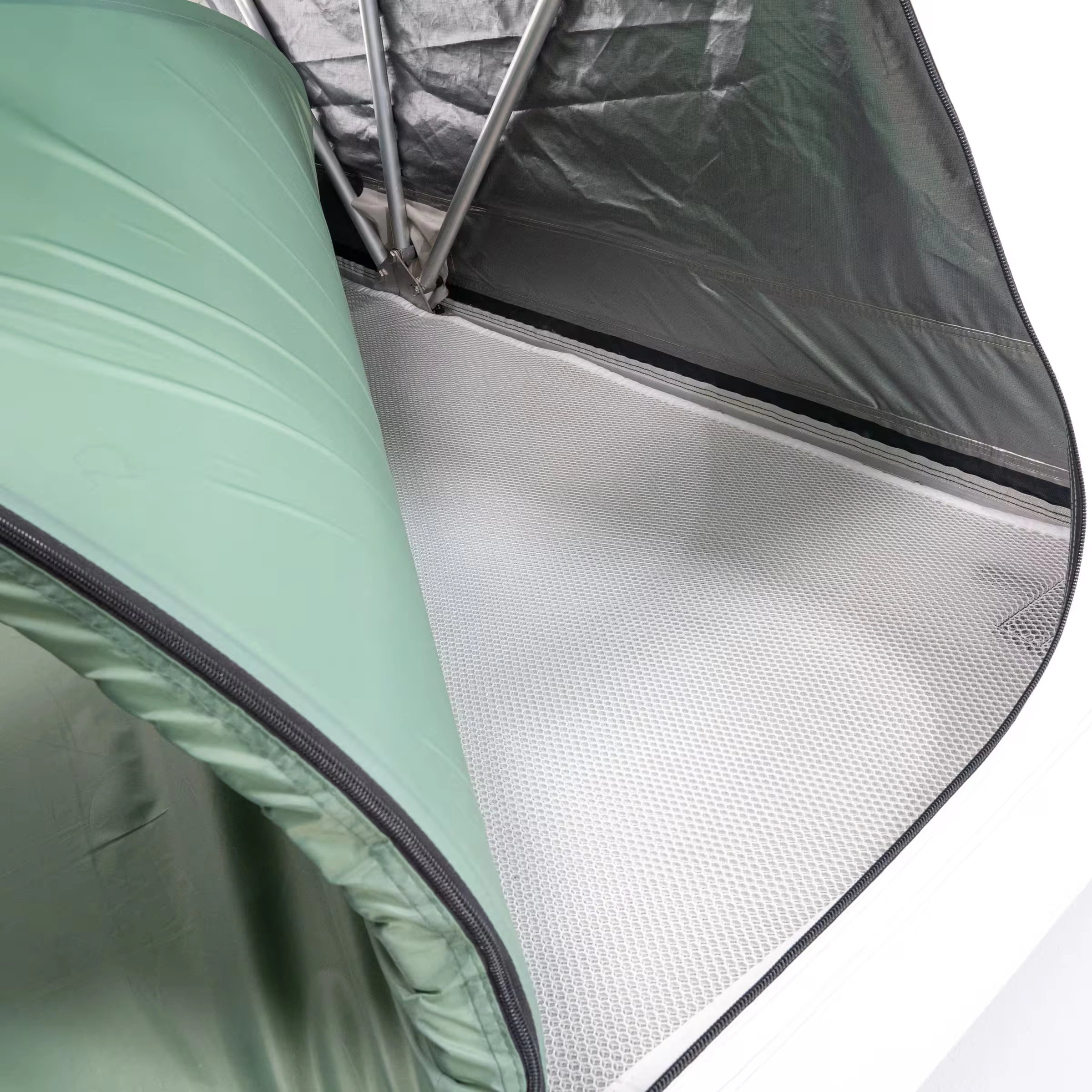 Taktelt Quechua MH500 F&B │ Lett Softshell - myk softcover - Fresh & Black 2 personer - 140 x 240 cm – bilde 10