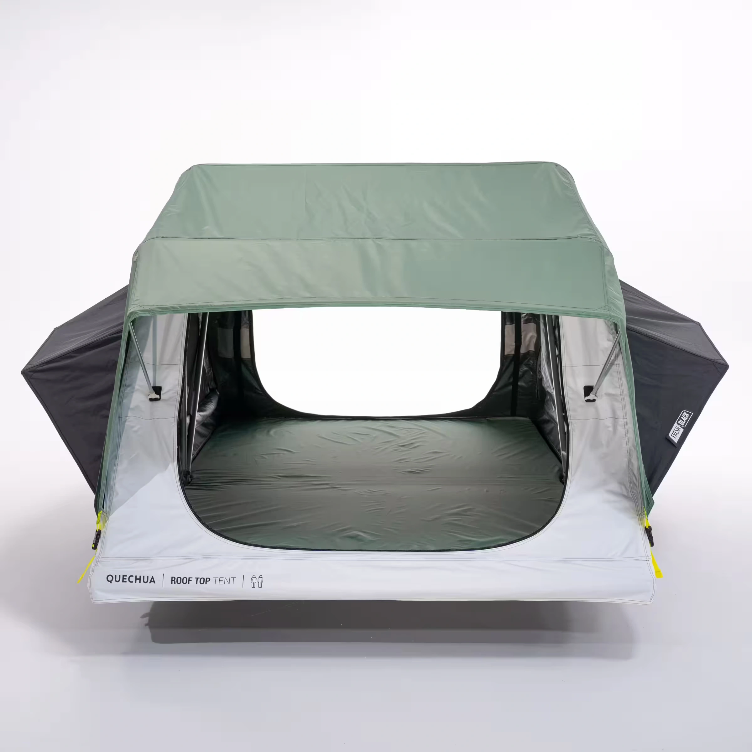 Taktelt Quechua MH500 F&B │ Lett Softshell - myk softcover - Fresh & Black 2 personer - 140 x 240 cm – bilde 4