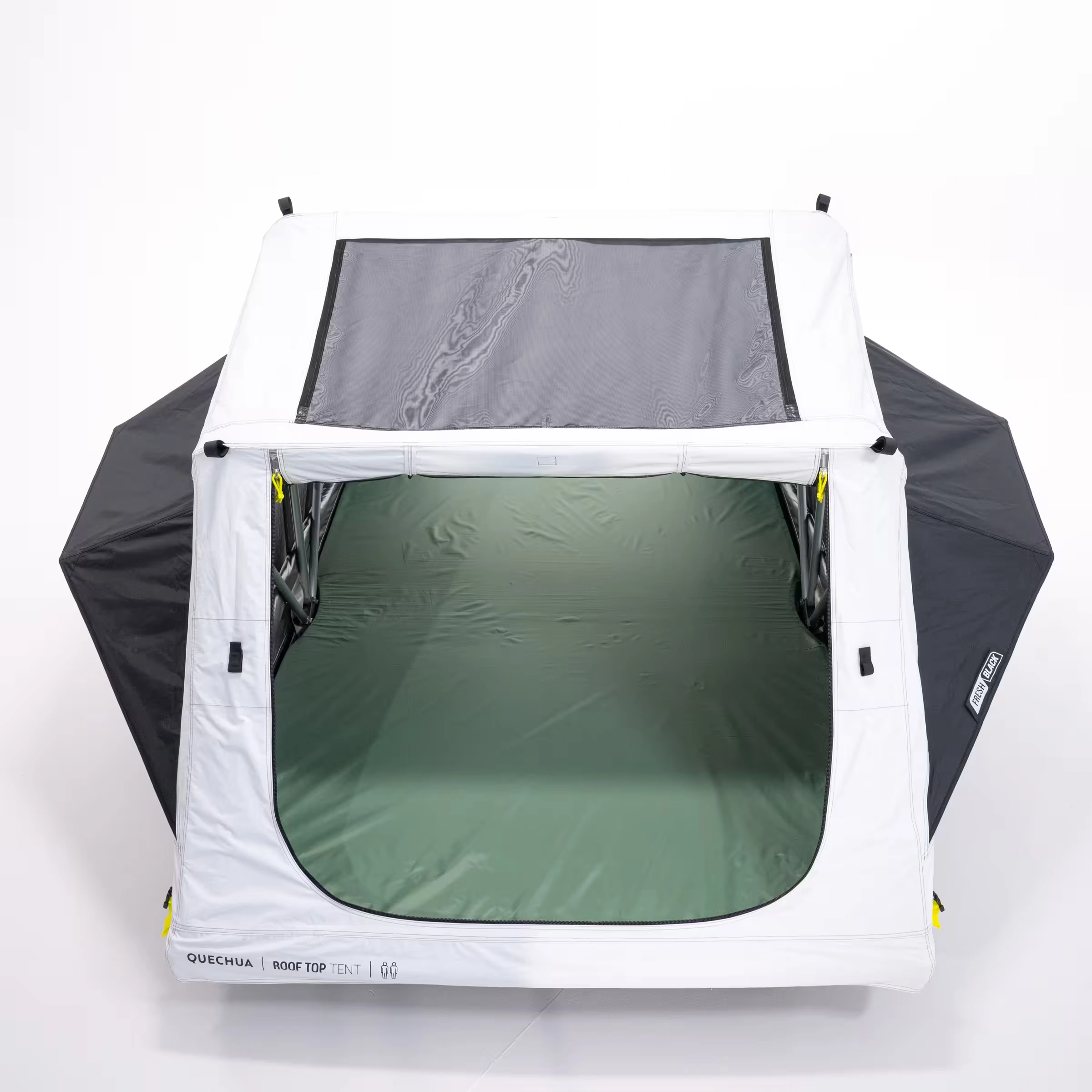 Taktelt Quechua MH500 F&B │ Lett Softshell - myk softcover - Fresh & Black 2 personer - 140 x 240 cm – bilde 6