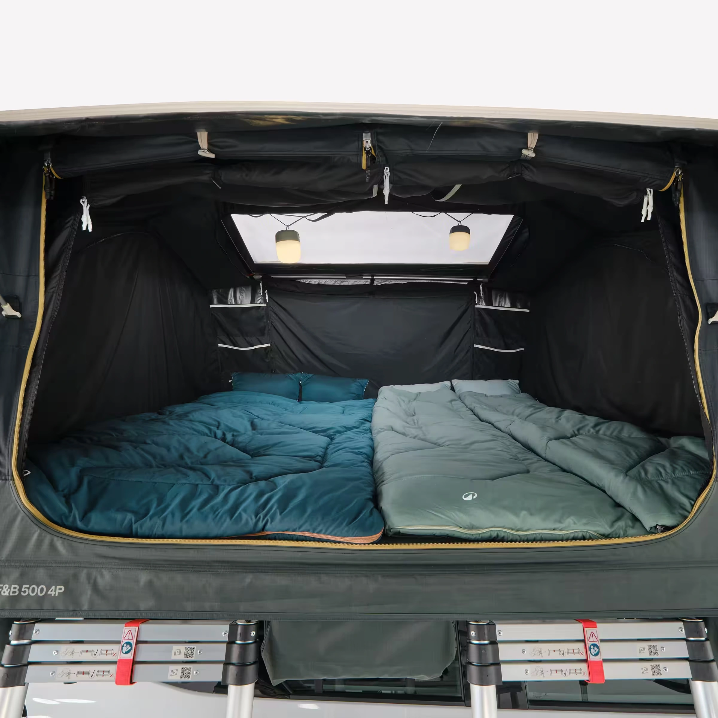 Taktelt Quechua MH500 Fresh&Black Family │ Softshell - myk softcover - Selvåpnende familietelt - 200 x 213 cm - 4-personer – bilde 10