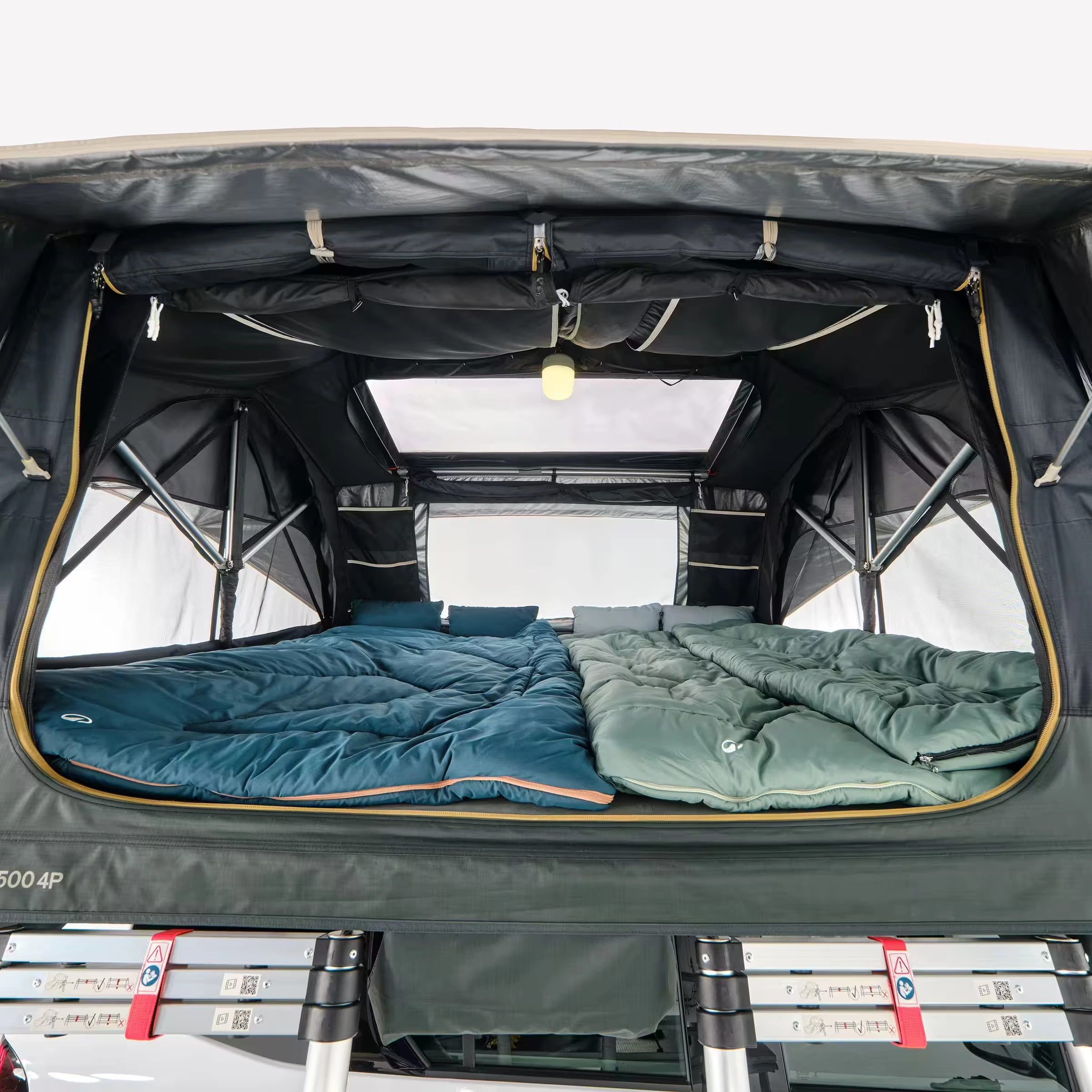 Taktelt Quechua MH500 Fresh&Black Family │ Softshell - myk softcover - Selvåpnende familietelt - 200 x 213 cm - 4-personer – bilde 6