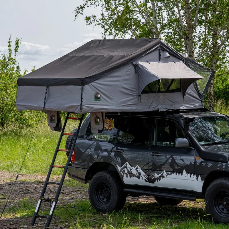 Taktelt Wild Camp Hudson 160 grå │ Softshell - myk softcover - 3-4 personer