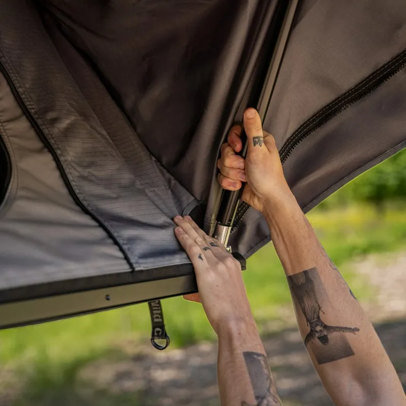 Taktelt Wild Camp Hudson 160 grå │ Softshell - myk softcover - 3-4 personer – bilde 12
