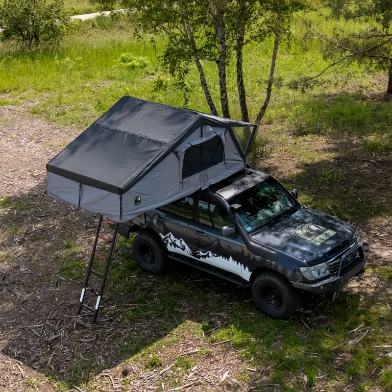 Taktelt Wild Camp Hudson 160 grå │ Softshell - myk softcover - 3-4 personer – bilde 2
