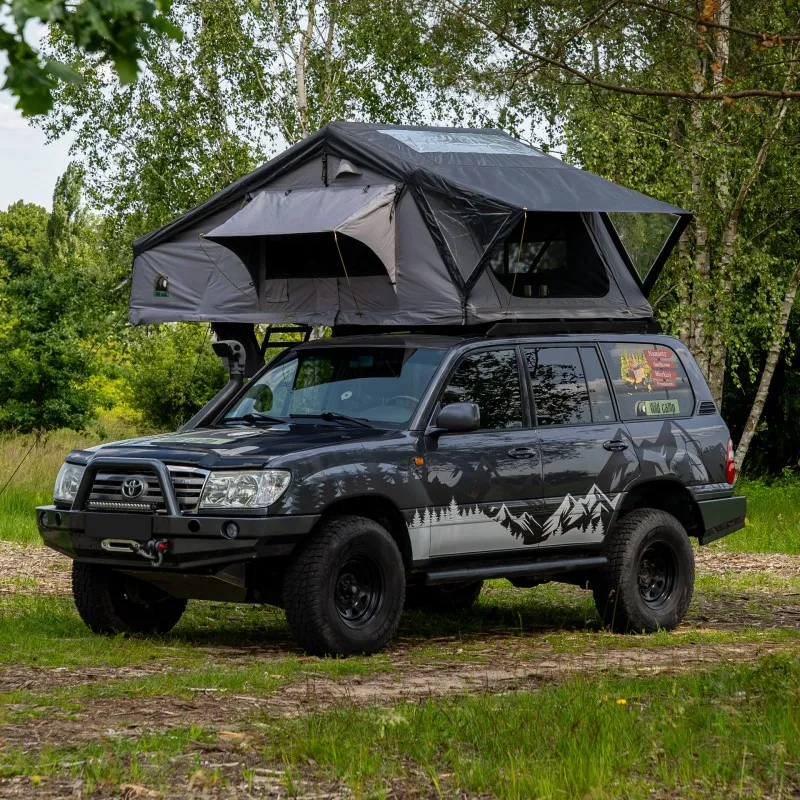 Taktelt Wild Camp Hudson 160 grå │ Softshell - myk softcover - 3-4 personer – bilde 3