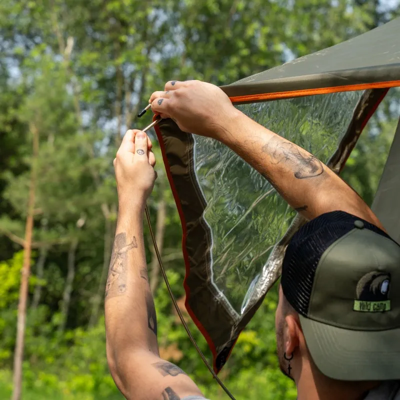 Taktelt Wild Camp Hudson 160 grønn │ Softshell - myk softcover - 3-4 personer – bilde 10