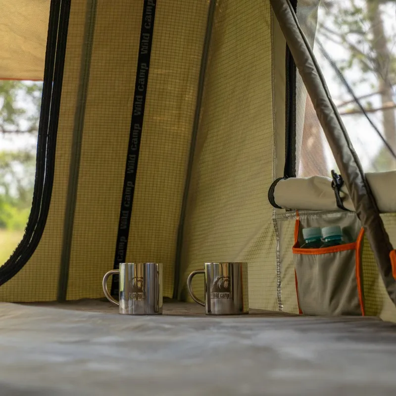 Taktelt Wild Camp Hudson 160 grønn │ Softshell - myk softcover - 3-4 personer – bilde 6