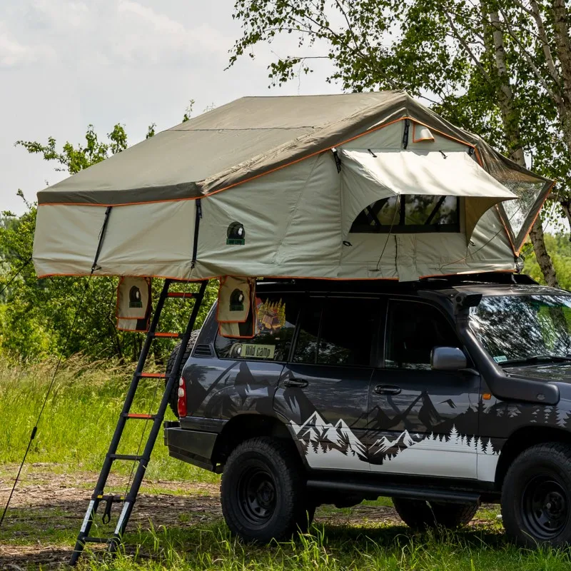 Taktelt Wild Camp Hudson 180 grønn │ Softshell - myk softcover - 4-5 personer