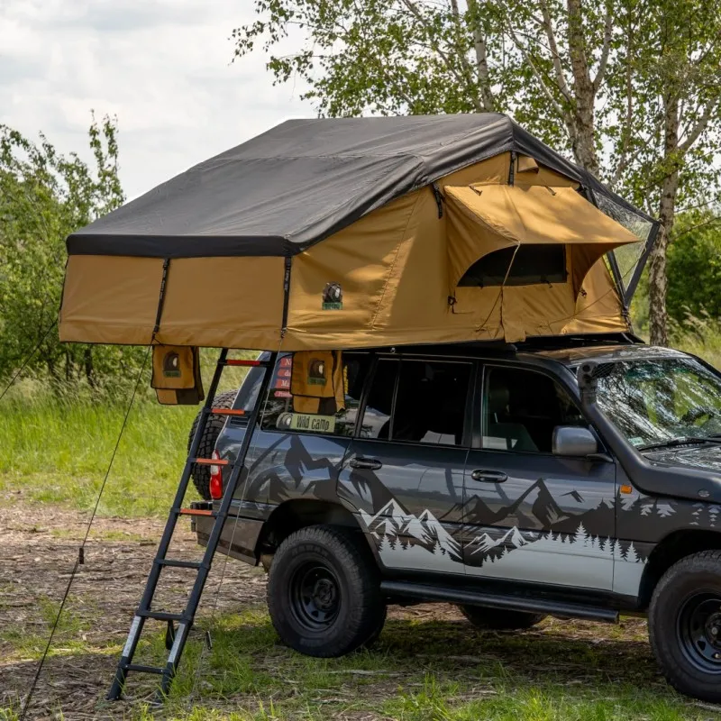 Taktelt Wild Camp Hudson 180 Military │ Softshell - myk softcover - 4-5 personer