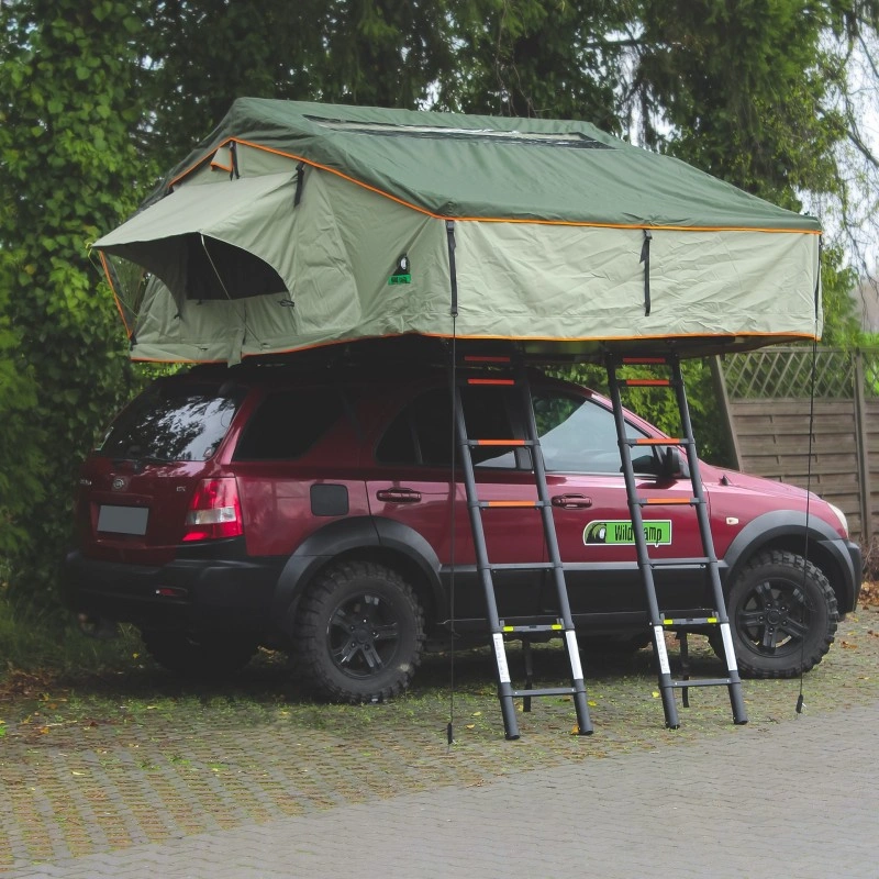 Taktelt Wild Camp Hudson 220 grønn │ Softshell - myk softcover - 5-6 personer