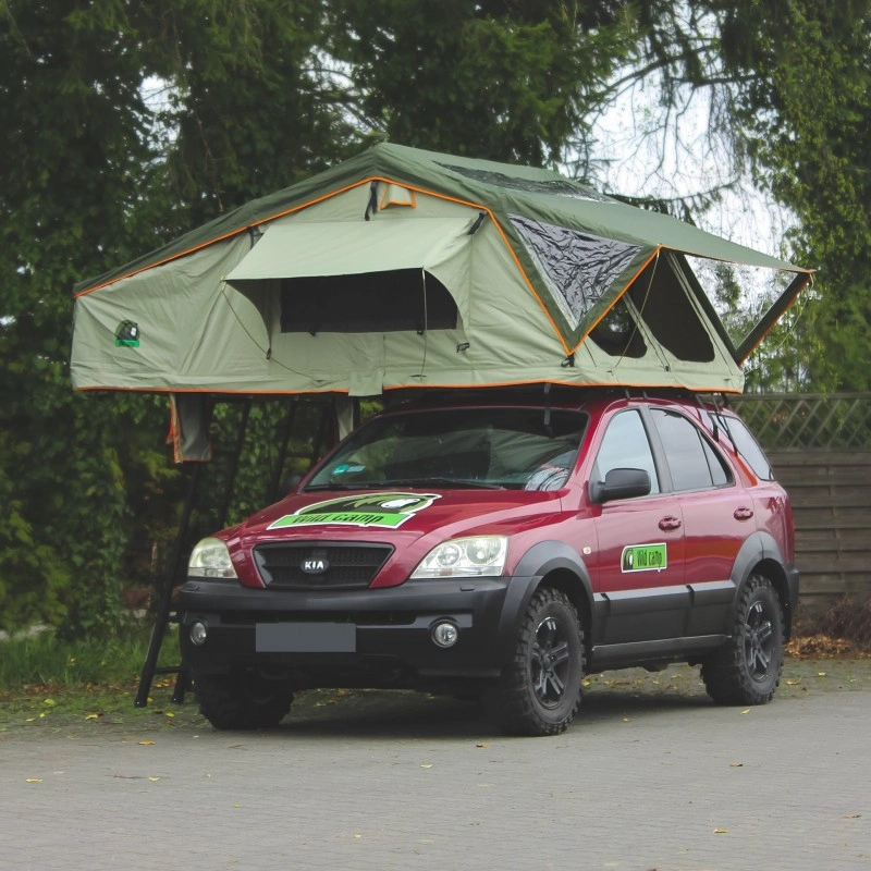 Taktelt Wild Camp Hudson 220 grønn │ Softshell - myk softcover - 5-6 personer – bilde 2