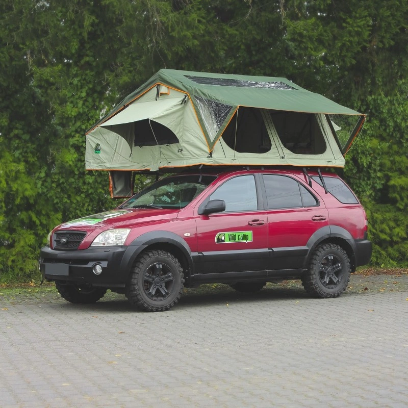 Taktelt Wild Camp Hudson 220 grønn │ Softshell - myk softcover - 5-6 personer – bilde 3