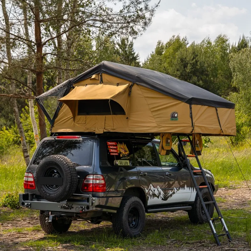Taktelt Wild Camp Hudson 220 Military │ Softshell - myk softcover - 5-6 personer – bilde 2