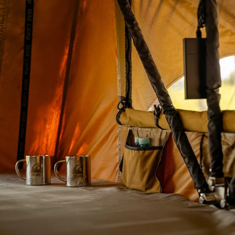 Taktelt Wild Camp Hudson 220 Military │ Softshell - myk softcover - 5-6 personer – bilde 6