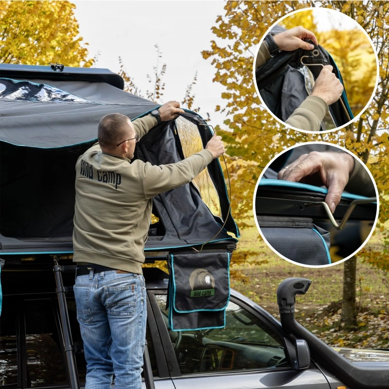 Taktelt Wild Camp Jukon II 180 DAY & NIGHT grå │ Hardshell - Hardtop - 3-4 personer – bilde 11
