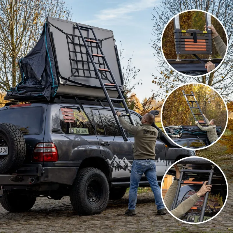Taktelt Wild Camp Missisipi II 140 DAY & NIGHT │ grafitt - Softshell - myk softcover - 2-3 personer + antikondensmatte – bilde 7