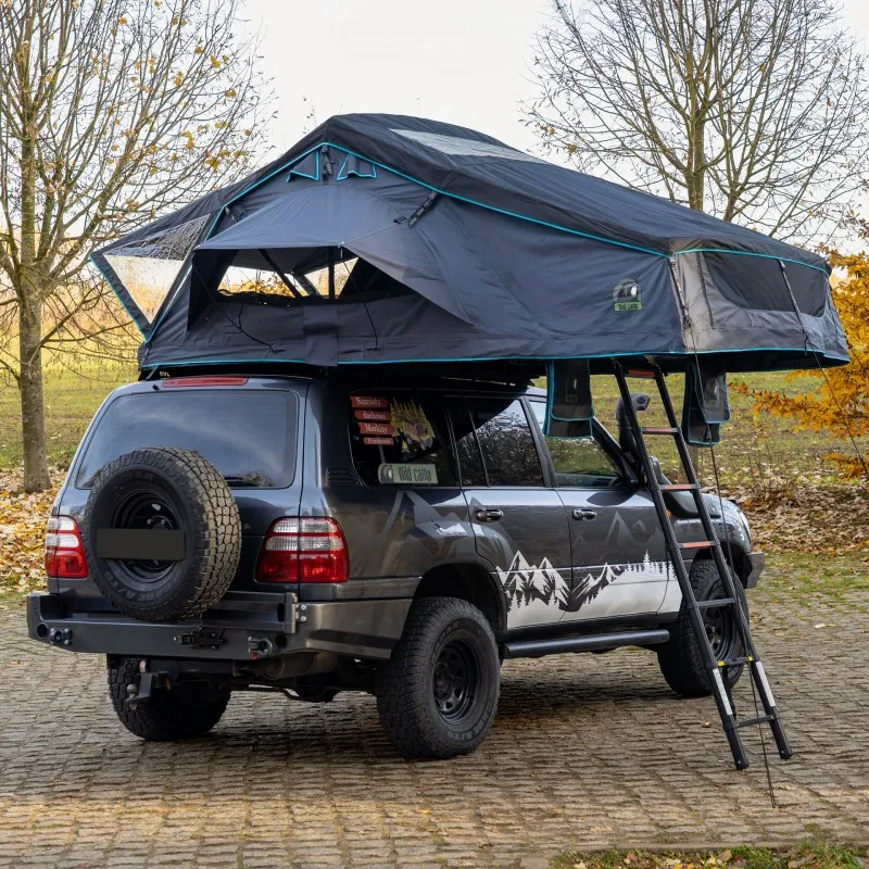 Taktelt Wild Camp Missisipi II 160 DAY & NIGHT │ grafitt - Softshell - myk softcover - 3-4 personer + antikondensmatte – bilde 2