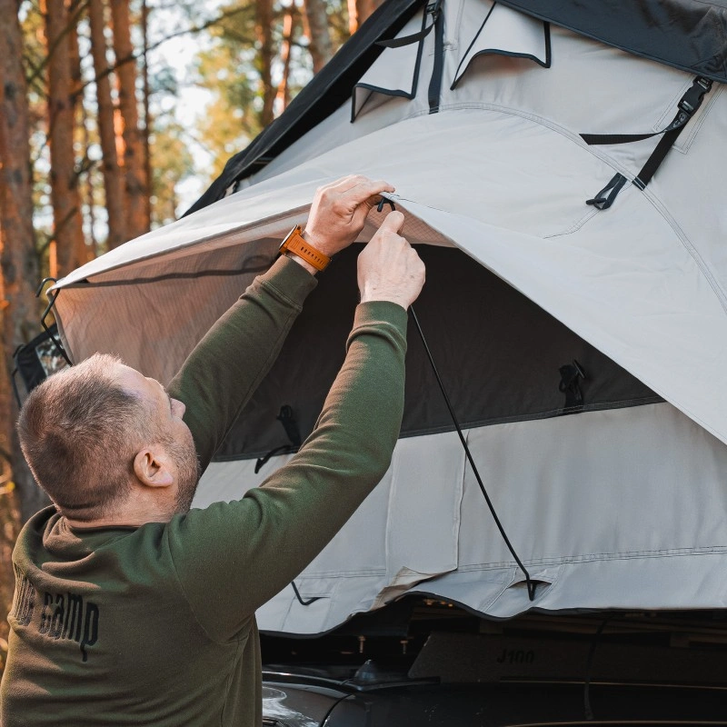 Taktelt Wild Camp Missisipi II 180 grå │ Softshell - myk softcover - 4-5 personer – bilde 14