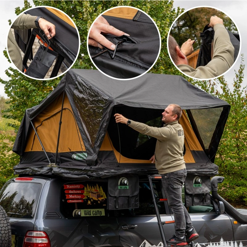 Taktelt Wild Camp Missouri 190 Slim Military DAY & NIGHT 2.0 │ Hybrid softcover - 4-5 personer – bilde 11