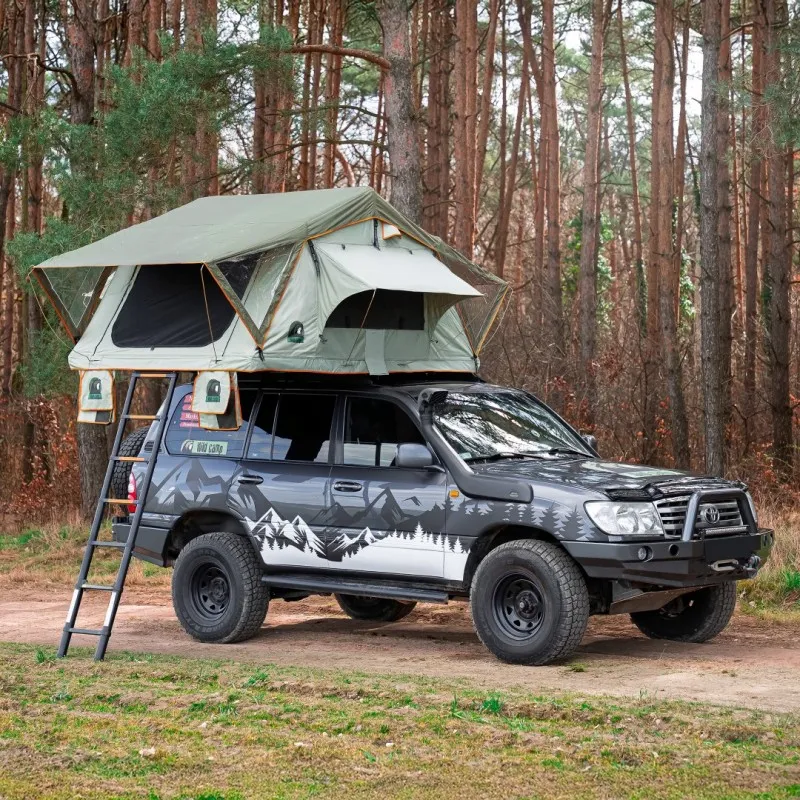 Taktelt Wild Camp Ohio 140 grønn │ Softshell - myk softcover - 2-3 personer – bilde 8