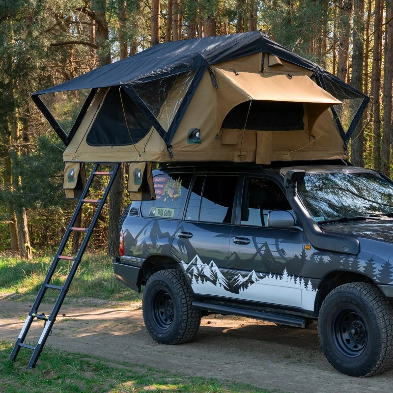 Taktelt Wild Camp Ohio 140 Military │ Softshell - myk softcover - 2-3 personer