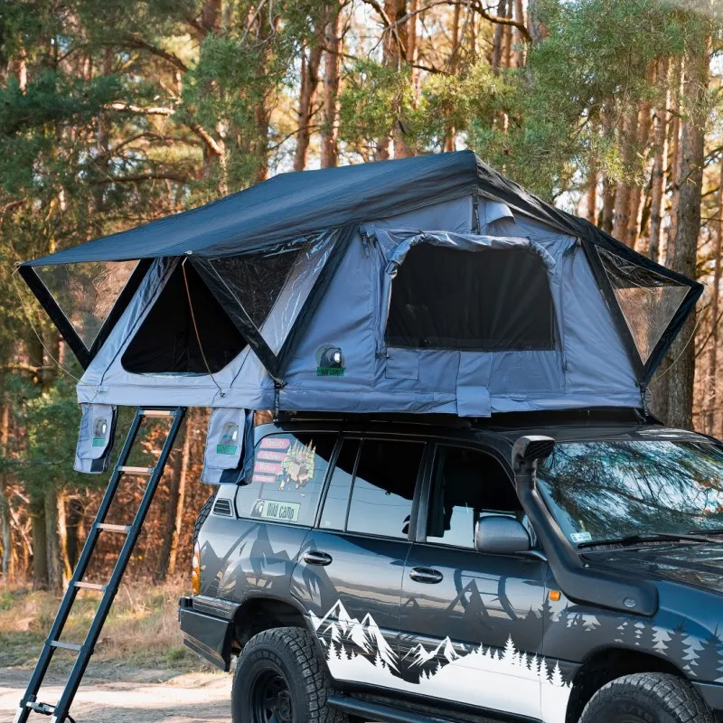 Taktelt Wild Camp Ohio 180 grå │ Softshell - myk softcover - 4-5 personer – bilde 3