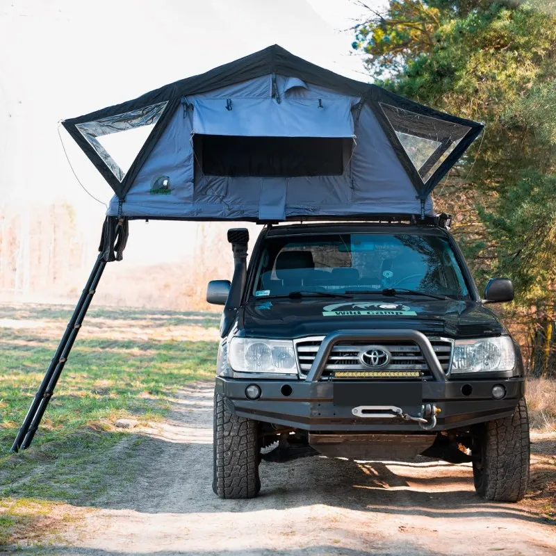 Taktelt Wild Camp Ohio 180 grå │ Softshell - myk softcover - 4-5 personer – bilde 4