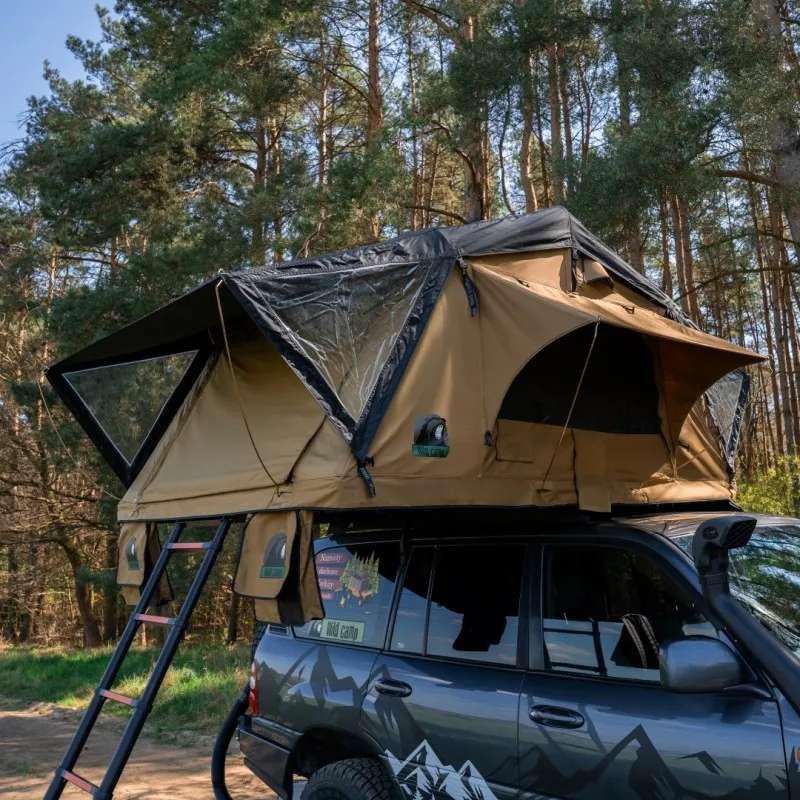 Taktelt Wild Camp Ohio 180 Military │ Softshell - myk softcover - 4-5 personer – bilde 3