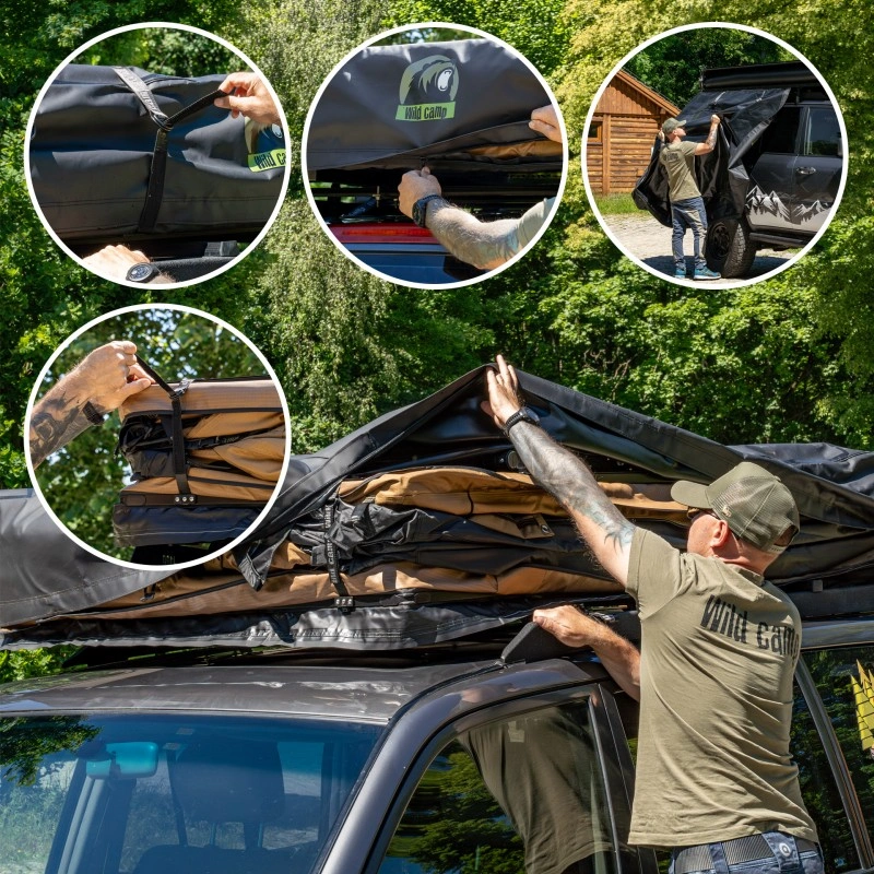 Taktelt Wild Camp Ohio 220 Military │ Softshell - myk softcover - 5-6 personer – bilde 5
