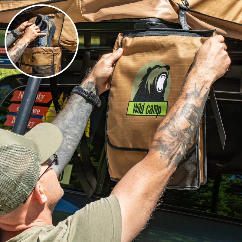 Taktelt Wild Camp Ohio 220 Military │ Softshell - myk softcover - 5-6 personer – bilde 8
