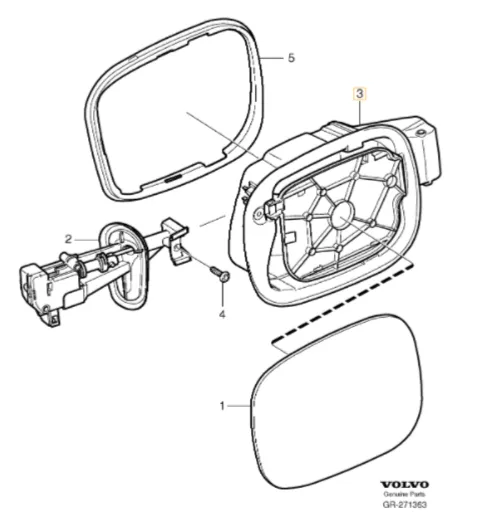 Tanklukehus Volvo Genuine® S80 V70 XC70 2007-2016 │ bensin/diesel