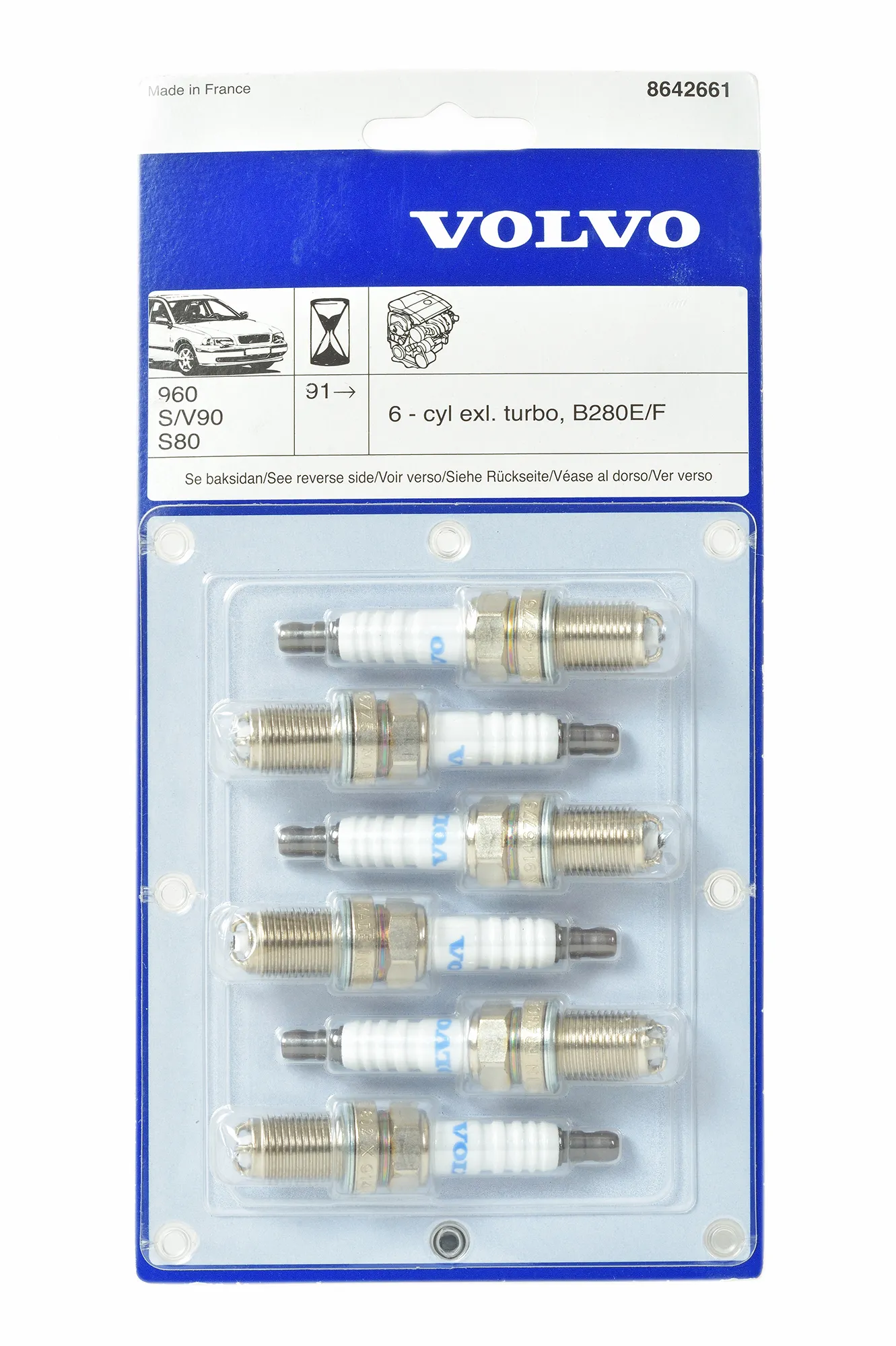 Tennplugger Volvo Genuine® 960/S90/V90 1991-1998 / S80 2.9 │ 6-syl bensin (8642661)