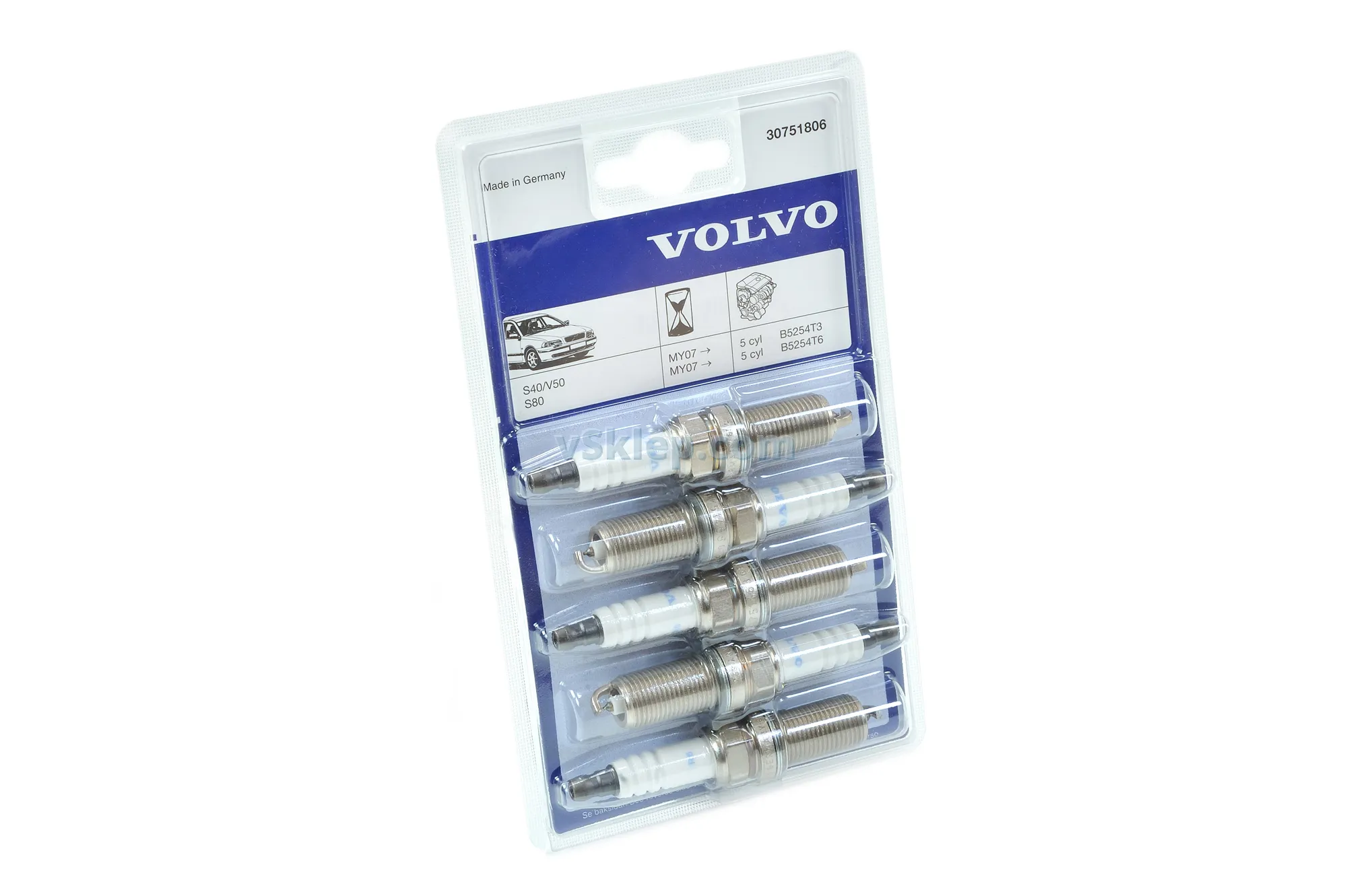 Tennplugger Volvo Genuine® S40/S60/S80/V50/V70/XC70/C30/C70 2005-> │ 2.4/2.5 T5 (30751806)