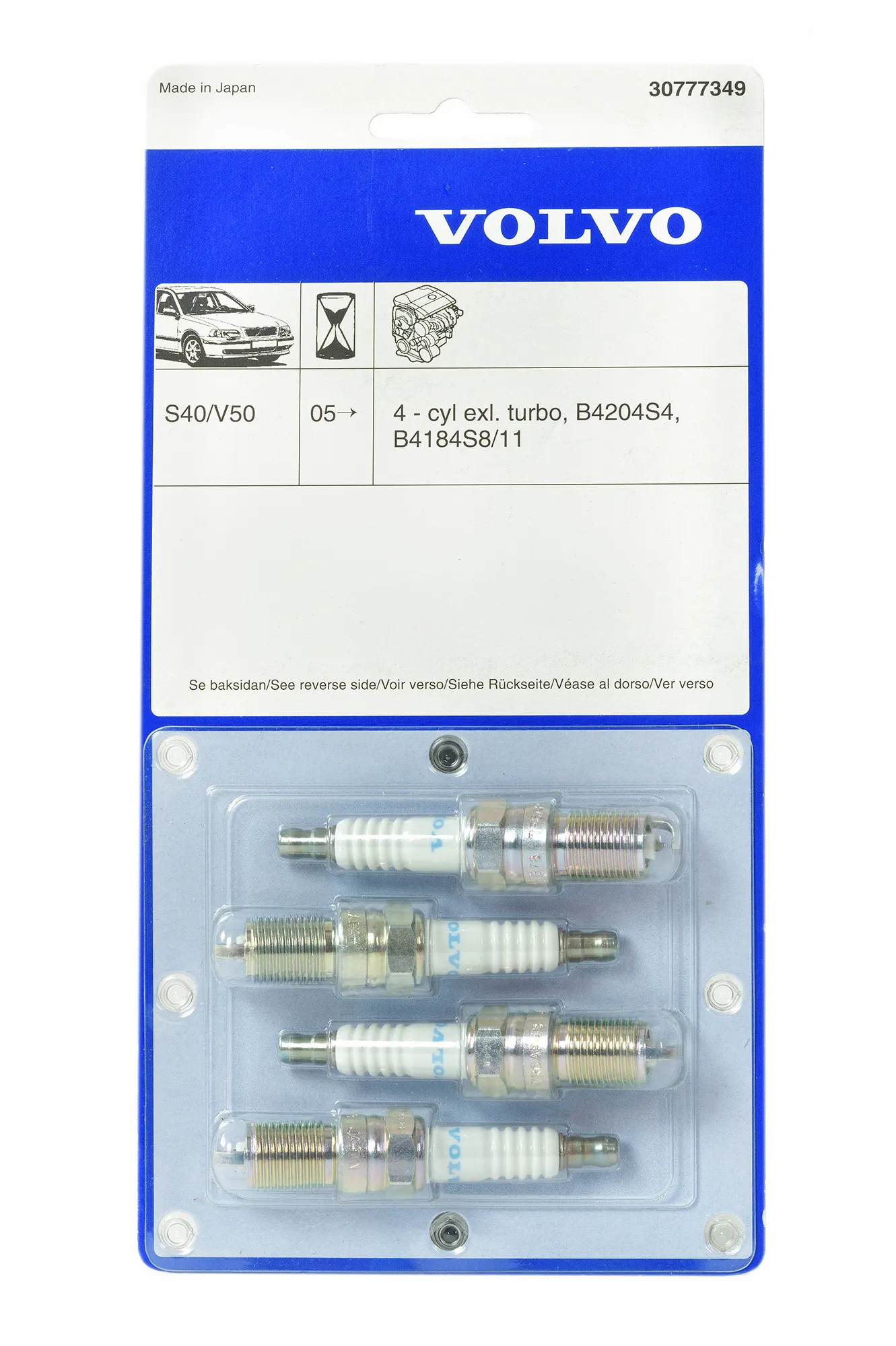 Tennplugger Volvo Genuine® S40/V50/C30 2005-2013 │ 1.8/2.0 B4184S/B4204S (30777349)