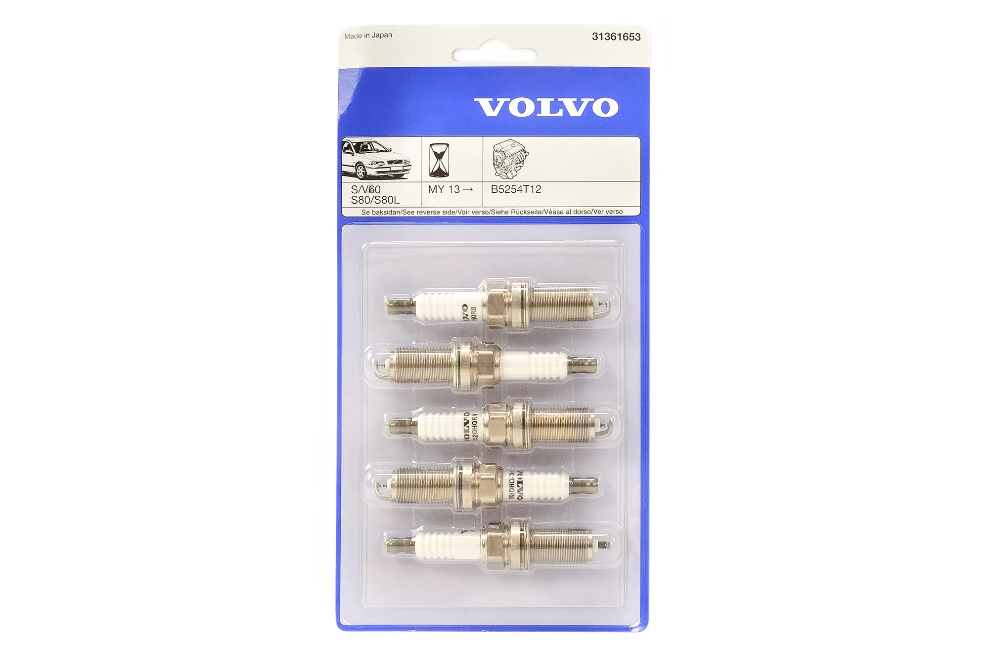 Tennplugger Volvo Genuine® S60/S80/V40/XC60/V60CC 2013-2016 │ 2.5 5-syl B5254T (31361653)