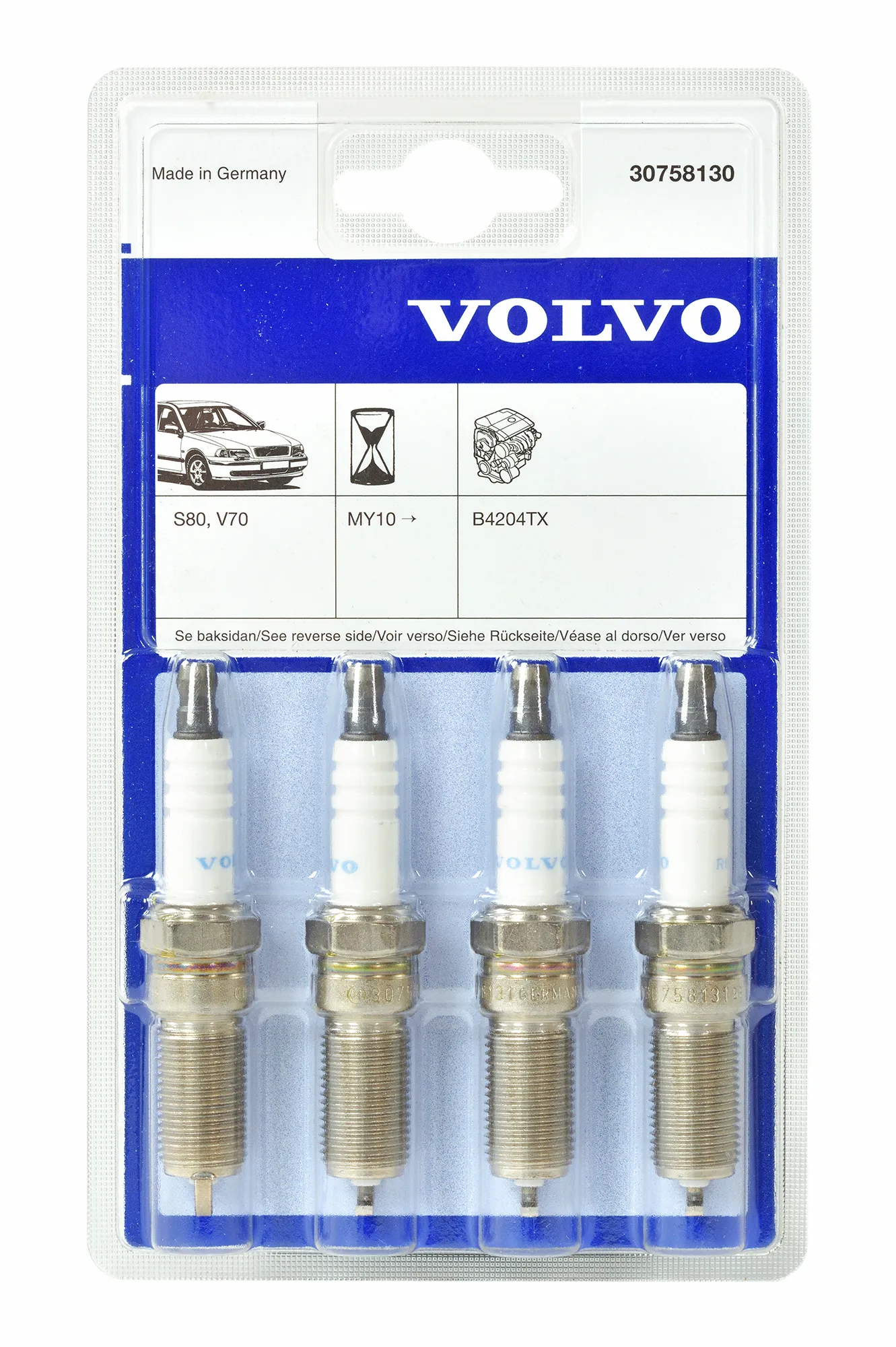 Tennplugger Volvo Genuine® S60/S80/V60/V70/XC60 2010-2014 │ 2.0 B4204T6/T7 (30758130)
