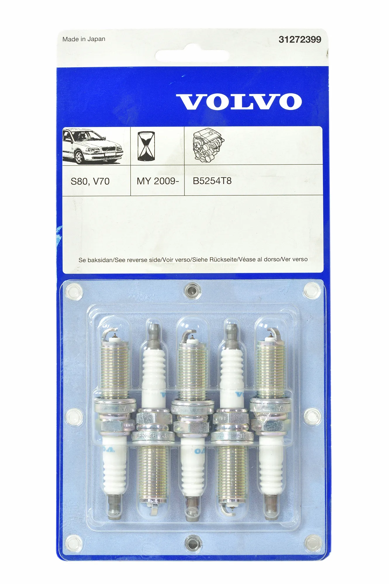 Tennplugger Volvo Genuine® S80/V70 2009-2014 │ 2.5 B5254T (31272399)