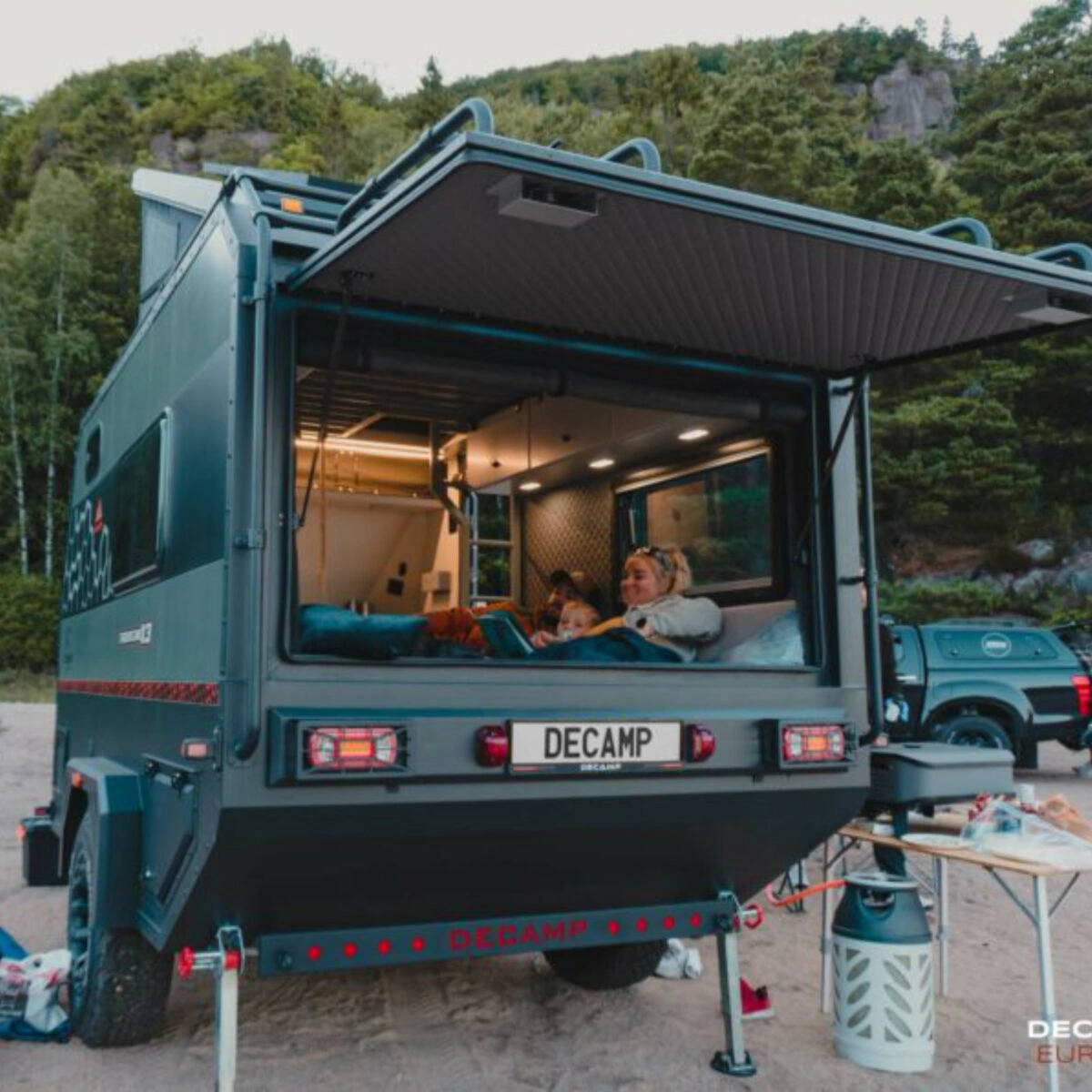 Terrengtilhenger Decamp Cross X3 │ offroad campinghenger med pop-up tak - 6 personer – bilde 17