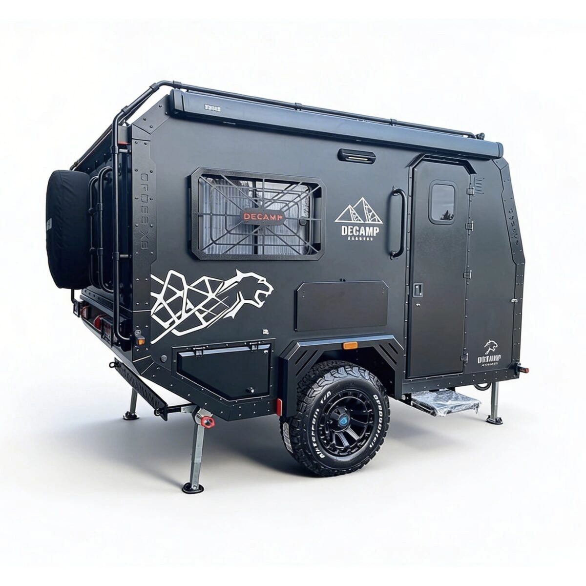Terrengtilhenger Decamp Cross X3 │ offroad campinghenger med pop-up tak - 6 personer – bilde 3