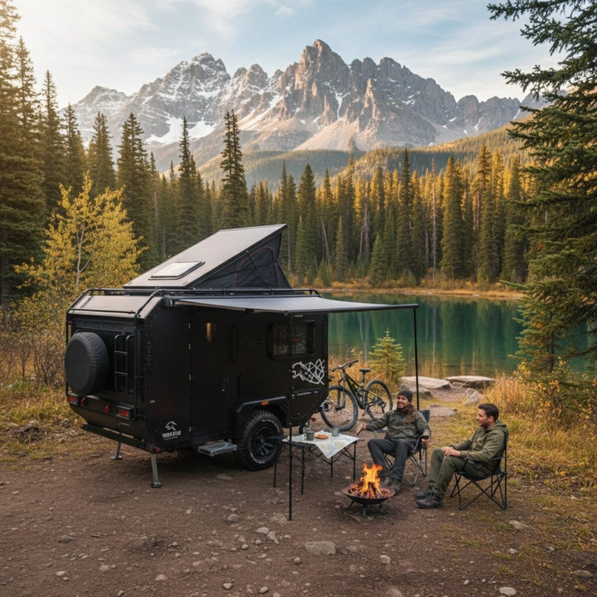 Terrengtilhenger Decamp Cross X3 │ offroad campinghenger med pop-up tak - 6 personer – bilde 6