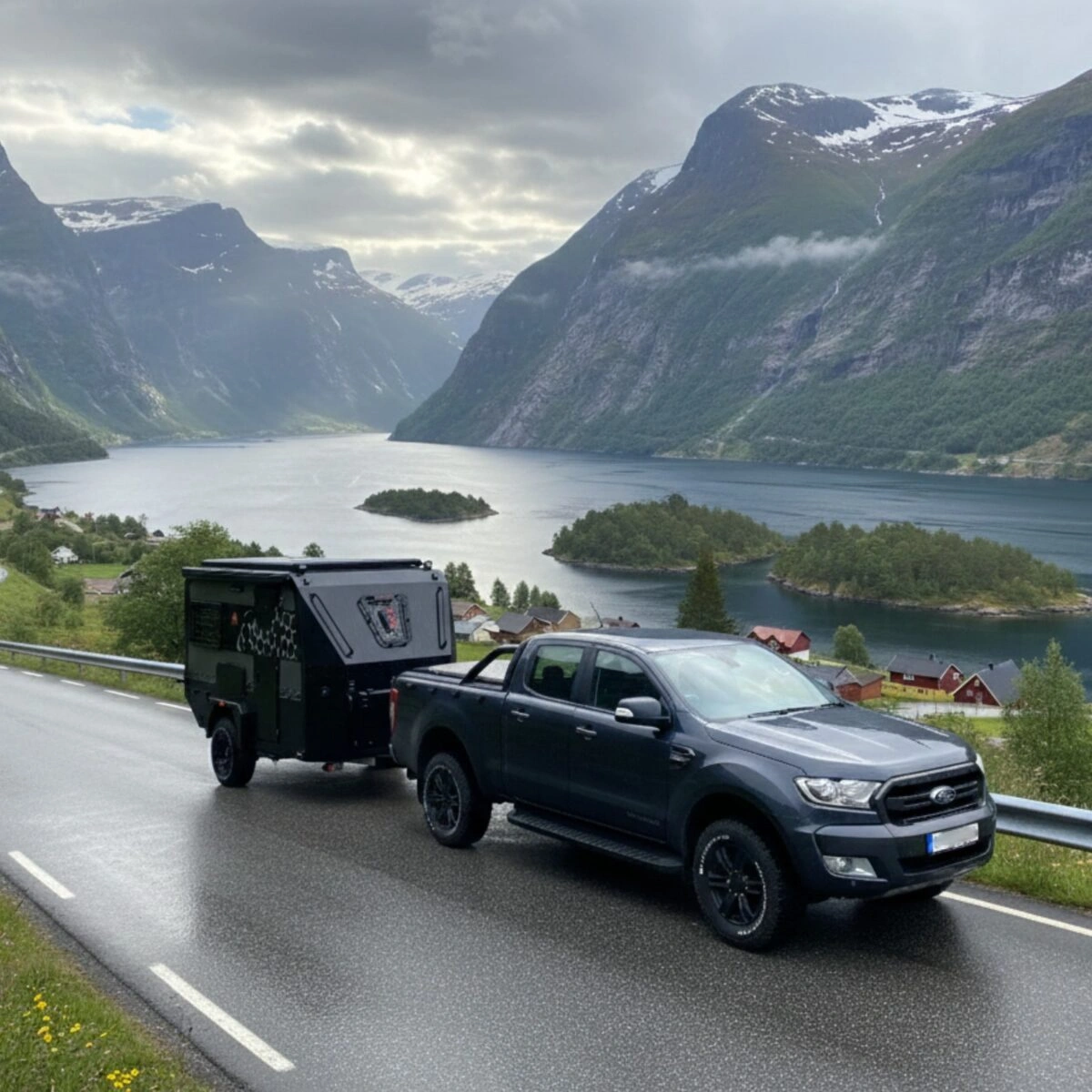 Terrengtilhenger Decamp Cross X3 │ offroad campinghenger med pop-up tak - 6 personer – bilde 7