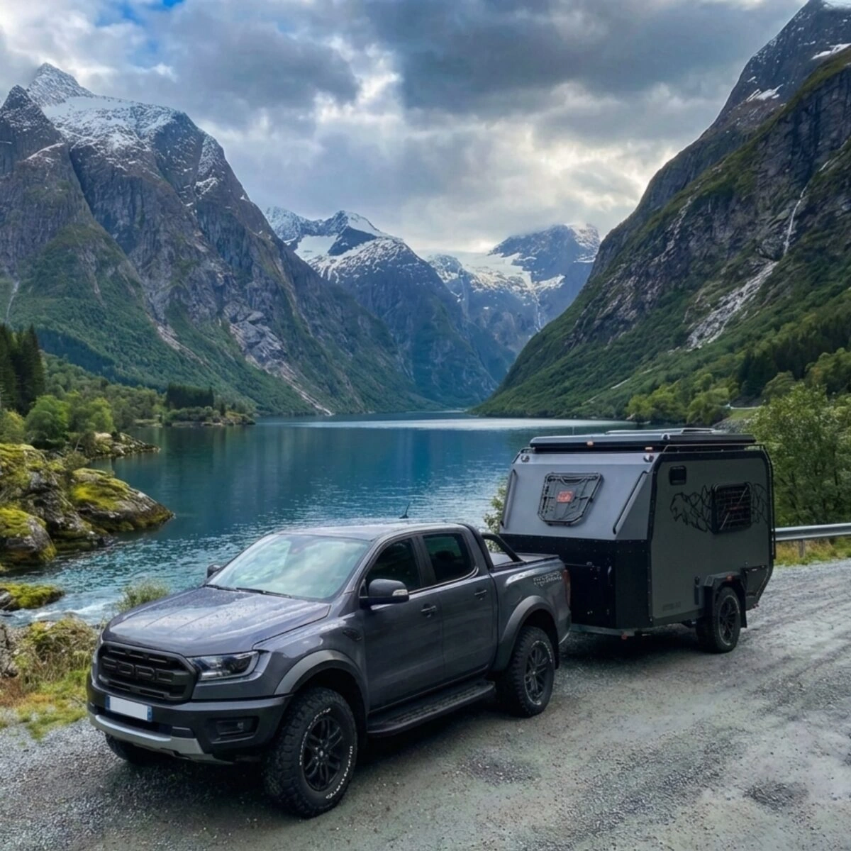 Terrengtilhenger Decamp Cross X3 │ offroad campinghenger med pop-up tak - 6 personer – bilde 8