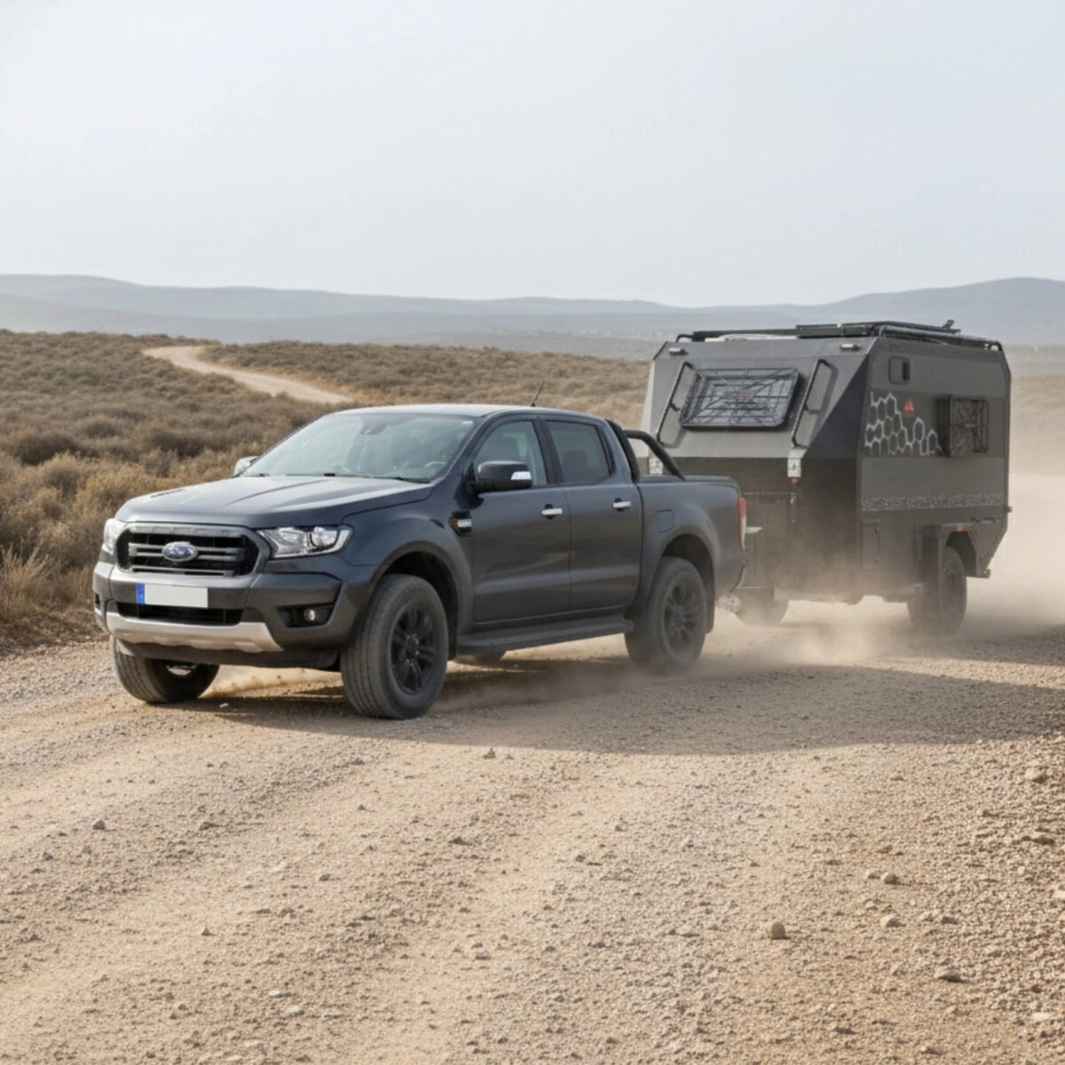 Terrengtilhenger Decamp Cross X3 │ offroad campinghenger med pop-up tak - 6 personer – bilde 9