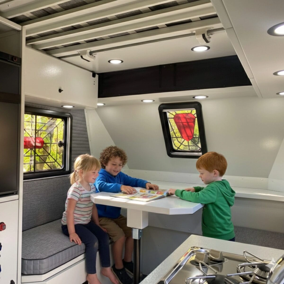 Terrengtilhenger Decamp Cross X5 │ stor offroad campinghenger med pop-up tak - 8 personer – bilde 19