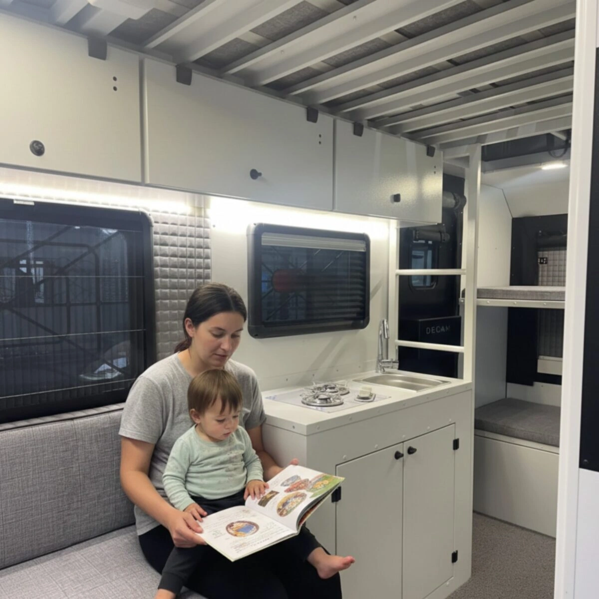 Terrengtilhenger Decamp Cross X5 │ stor offroad campinghenger med pop-up tak - 8 personer – bilde 21
