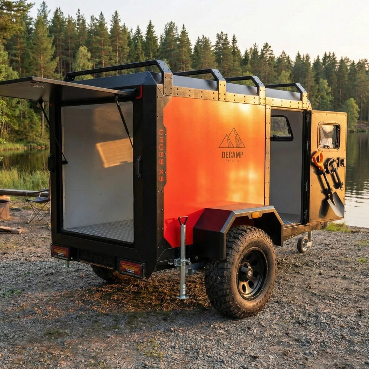 Terrengtilhenger Decamp Cross XS Cargo │ lett offroad lastetilhenger - 750 kg / 1350 kg – bilde 8